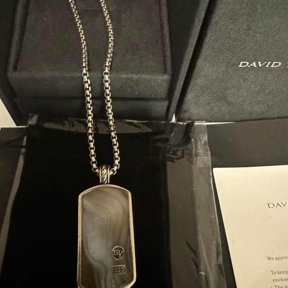 ⚡️David Yurman 22’ inch Rare Dog Tag Necklace - Picture 3 of 7